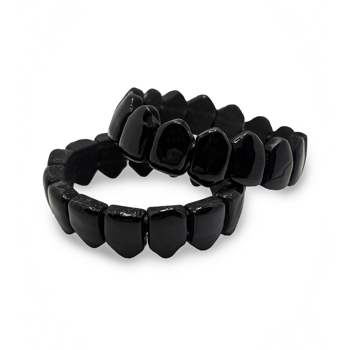 W Teeth Bracelet Black
